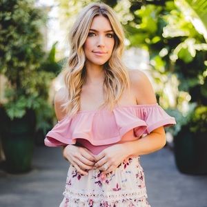 Misa LA Corsica body suit in pink